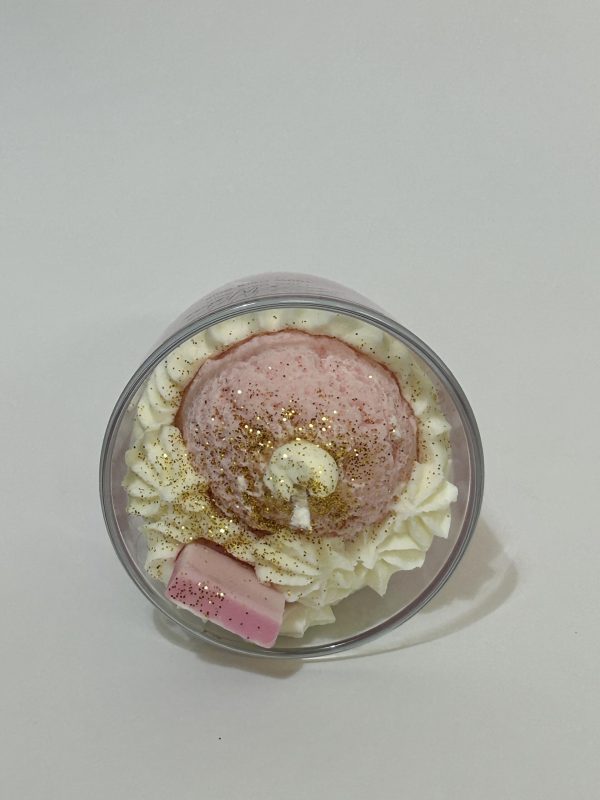 VELA POSTRE FRESAS CON NATA - Imagen 2