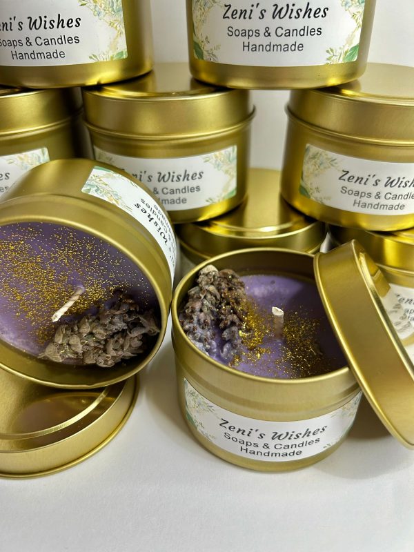 VELAS LATA LAVANDA - Imagen 2