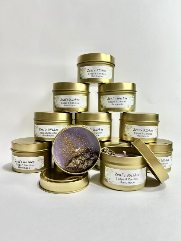 VELAS LATA LAVANDA
