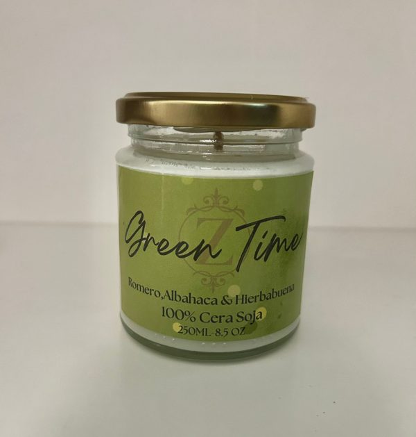 GREEN TIME CANDLE