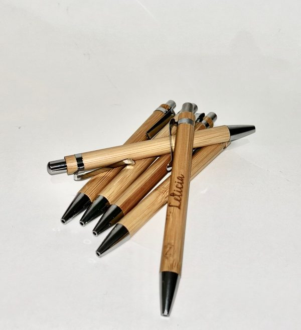 Bolígrafo bambú personalizado
